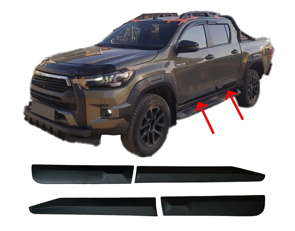 Toyota Hilux body cladding (low)