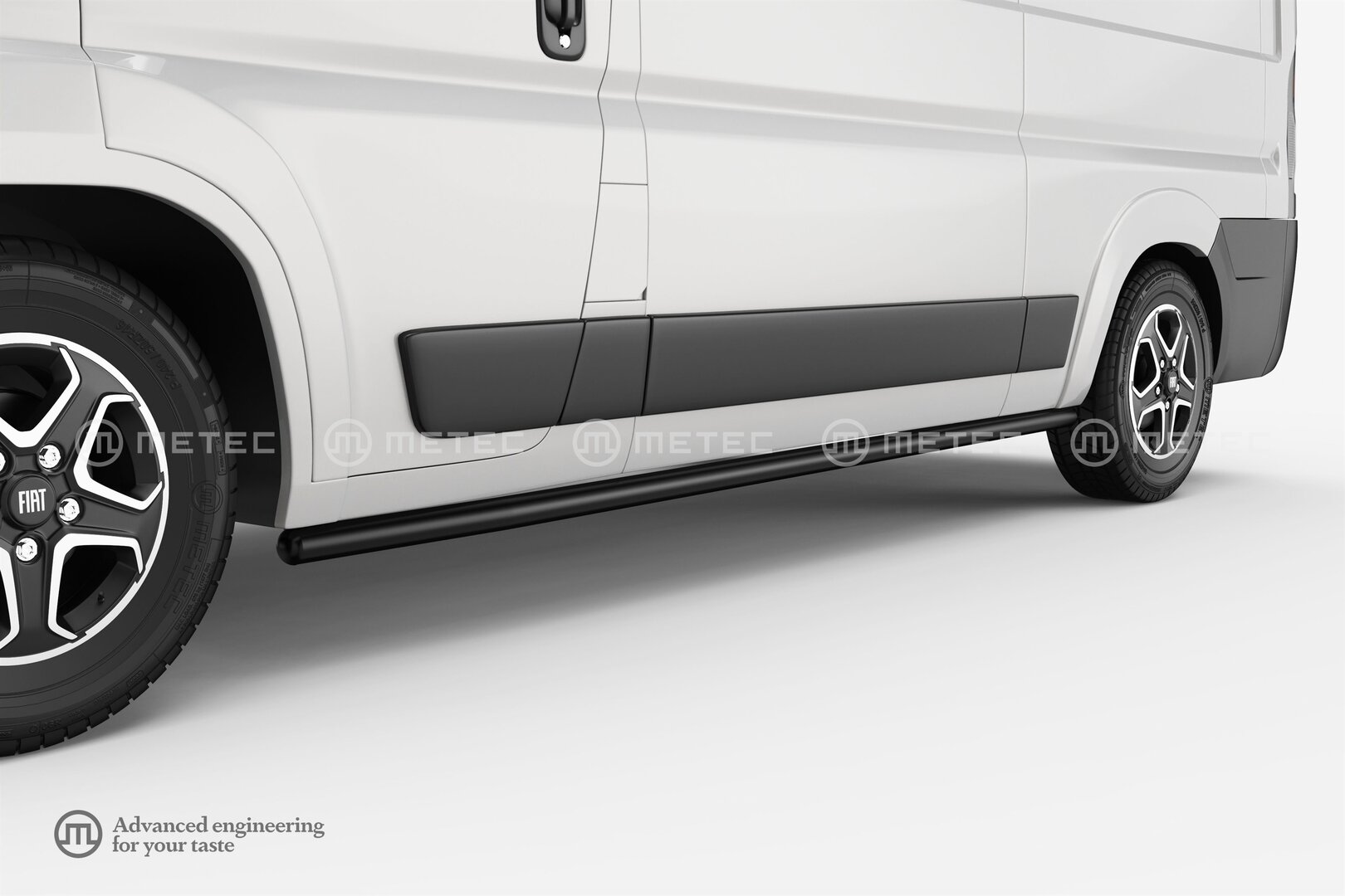 Peugeot Boxer Mustat kylkiputket (Metec)