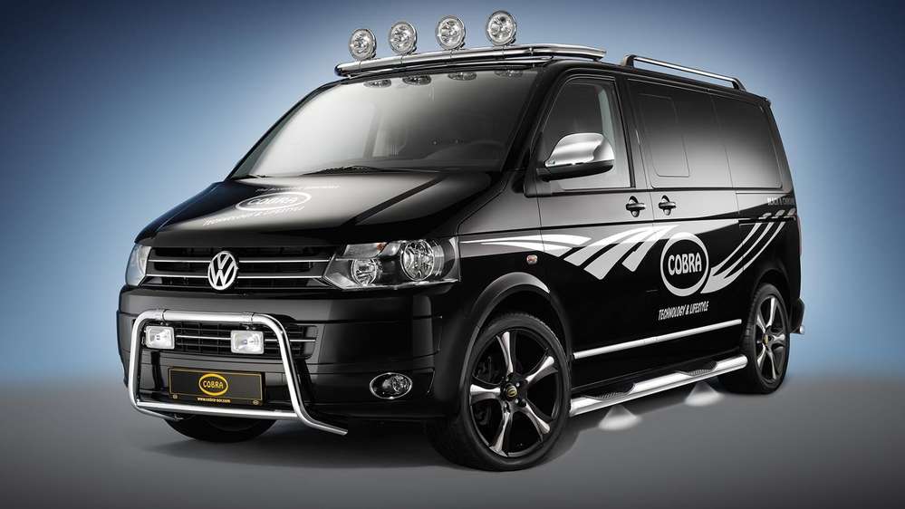 VW Transporter T5 GP Side bars with led T5 Side bars Cobra